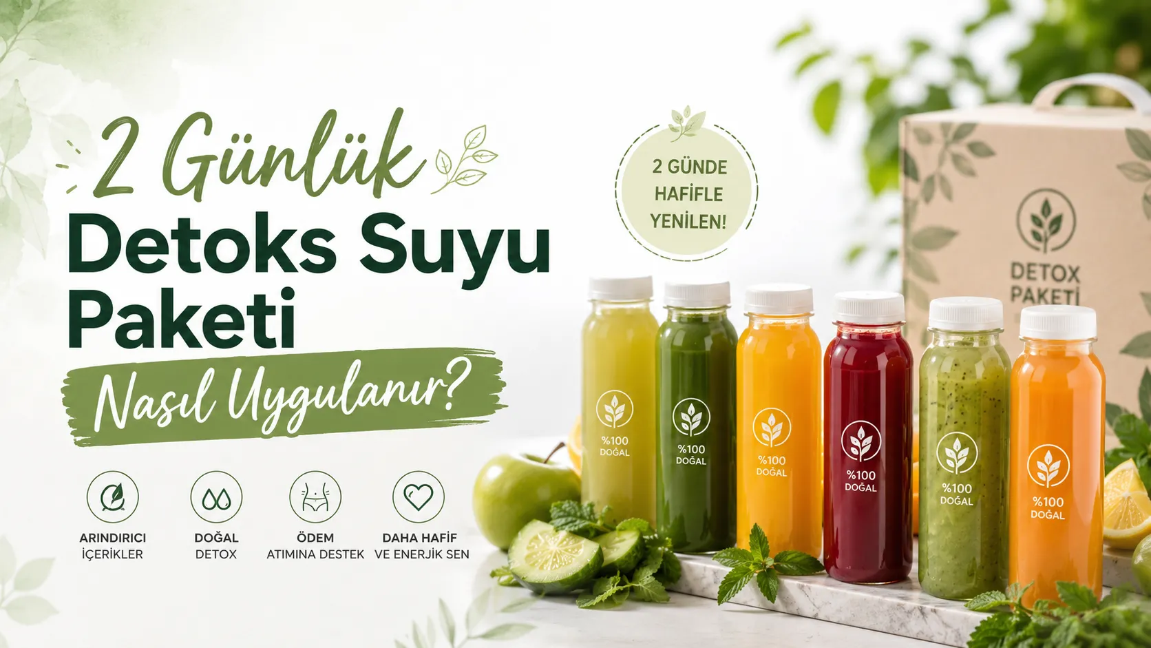 2 Günlük Detoks Suyu Paketi Nasıl Uygulanır?