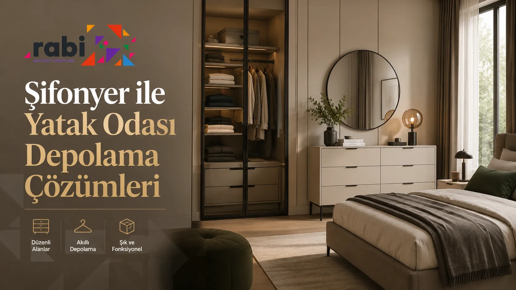Şifonyer ile Yatak Odası Depolama Çözümleri