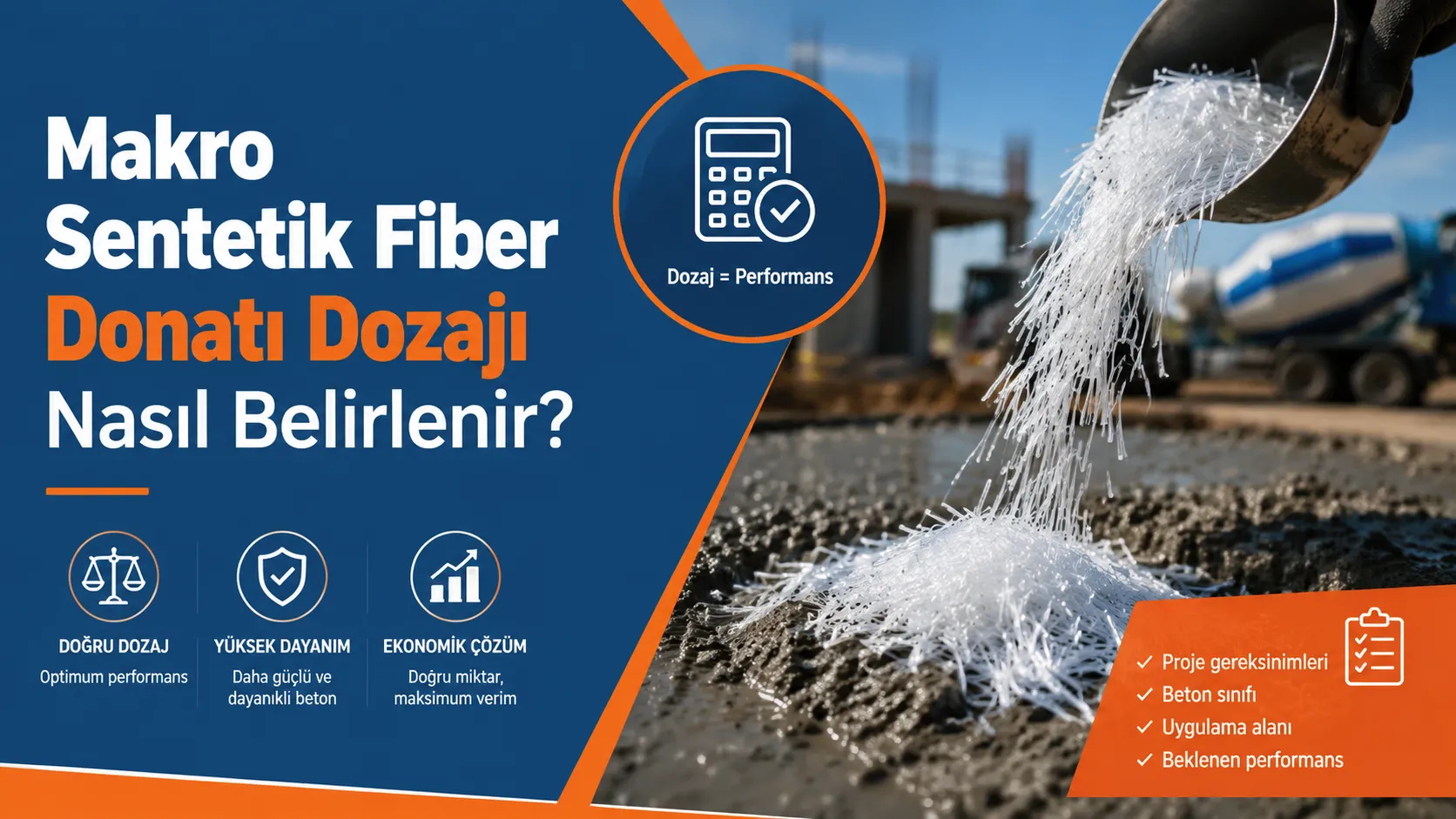 Makro Sentetik Fiber Donatı Dozajı Nasıl Belirlenir?