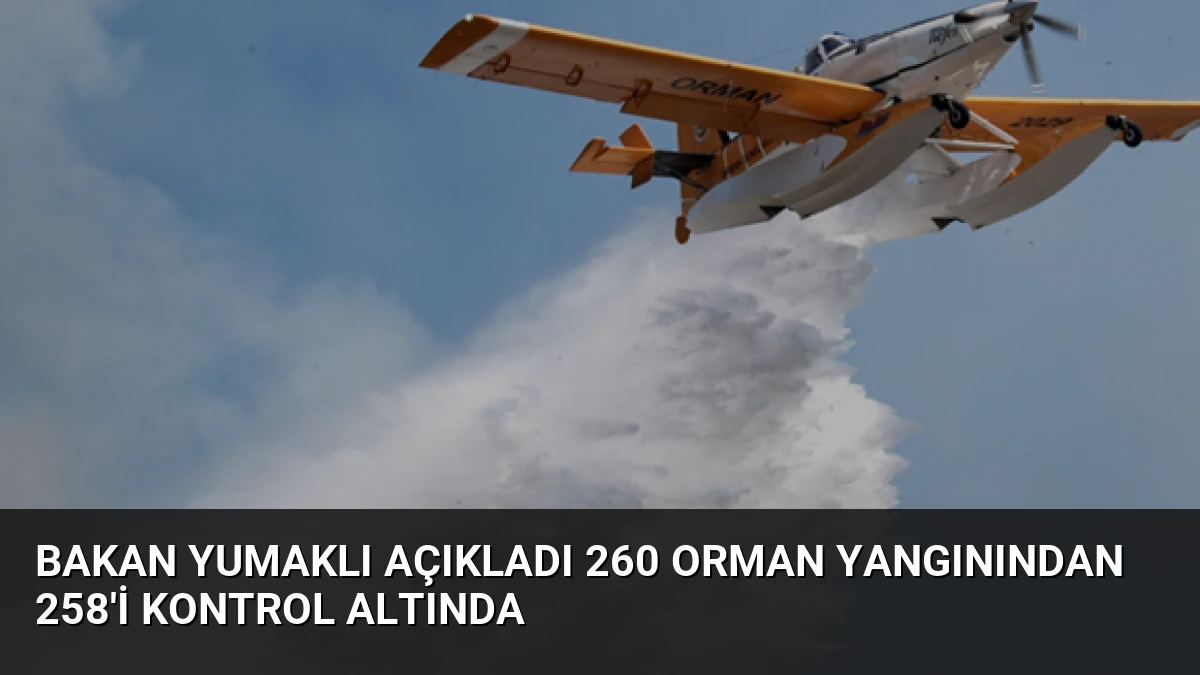 Bakan Yumaklı Açıkladı 260 Orman Yangınından 258’i Kontrol Altında