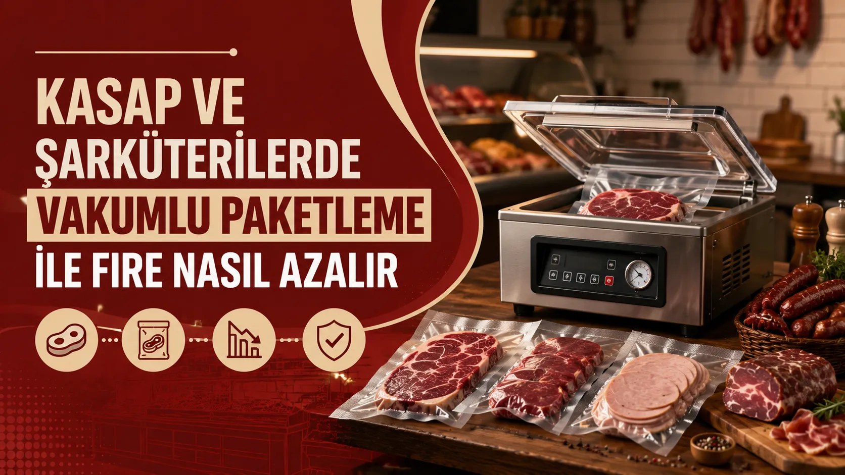 Kasap ve Şarküterilerde Vakumlu Paketleme İle Fire Nasıl Azalır