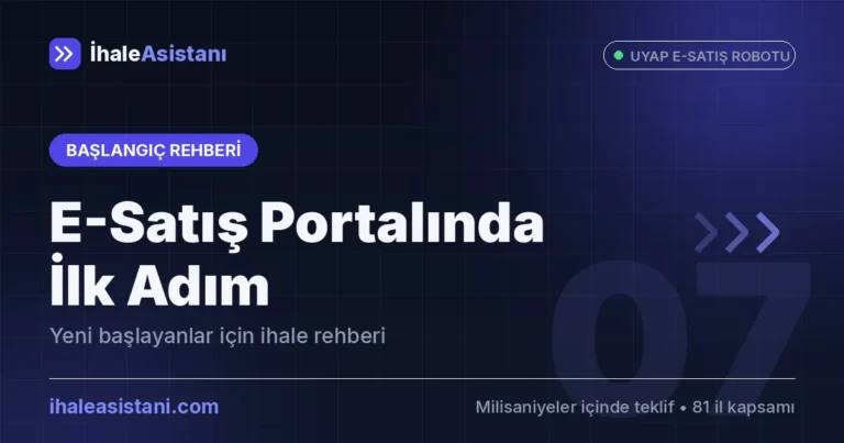 E-Satış Portalında İlk Adım: Yeni Başlayanlar İçin İhale Rehberi