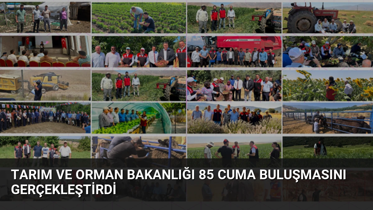 Tarım ve Orman Bakanlığı 85 Cuma Buluşmasını Gerçekleştirdi