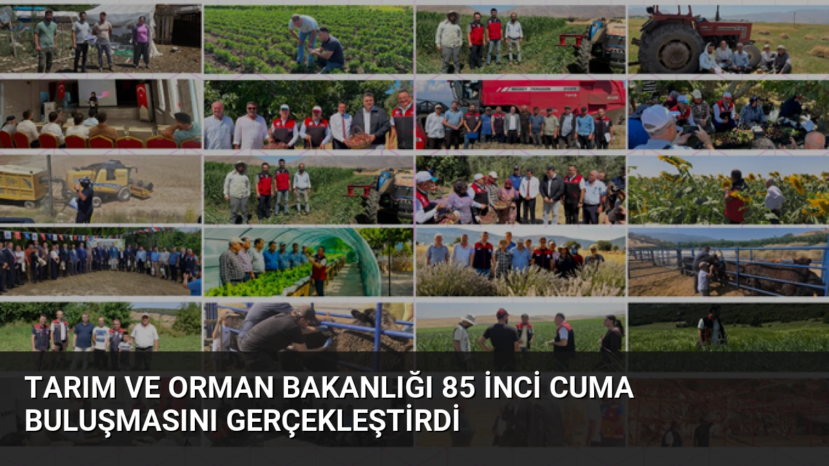 Tarım ve Orman Bakanlığı 85 inci Cuma Buluşmasını Gerçekleştirdi
