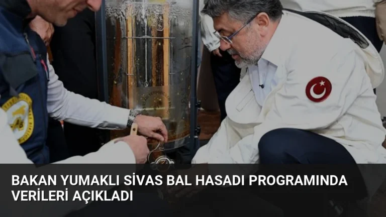 Bakan Yumaklı Sivas Bal Hasadı Programında Verileri Açıkladı