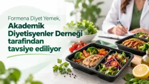 Akademik Diyetisyenler Derneği Formena Diyet Yemek markasını tavsiye ettiğini açıkladı