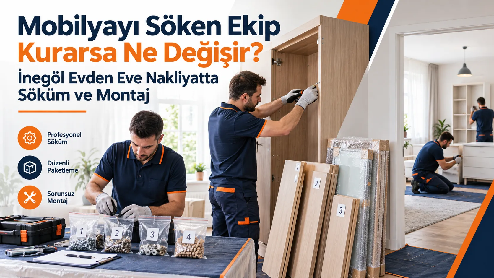 Mobilyayı Söken Ekip Kurarsa Ne Değişir? İnegöl Evden Eve Nakliyatta Söküm ve Montaj