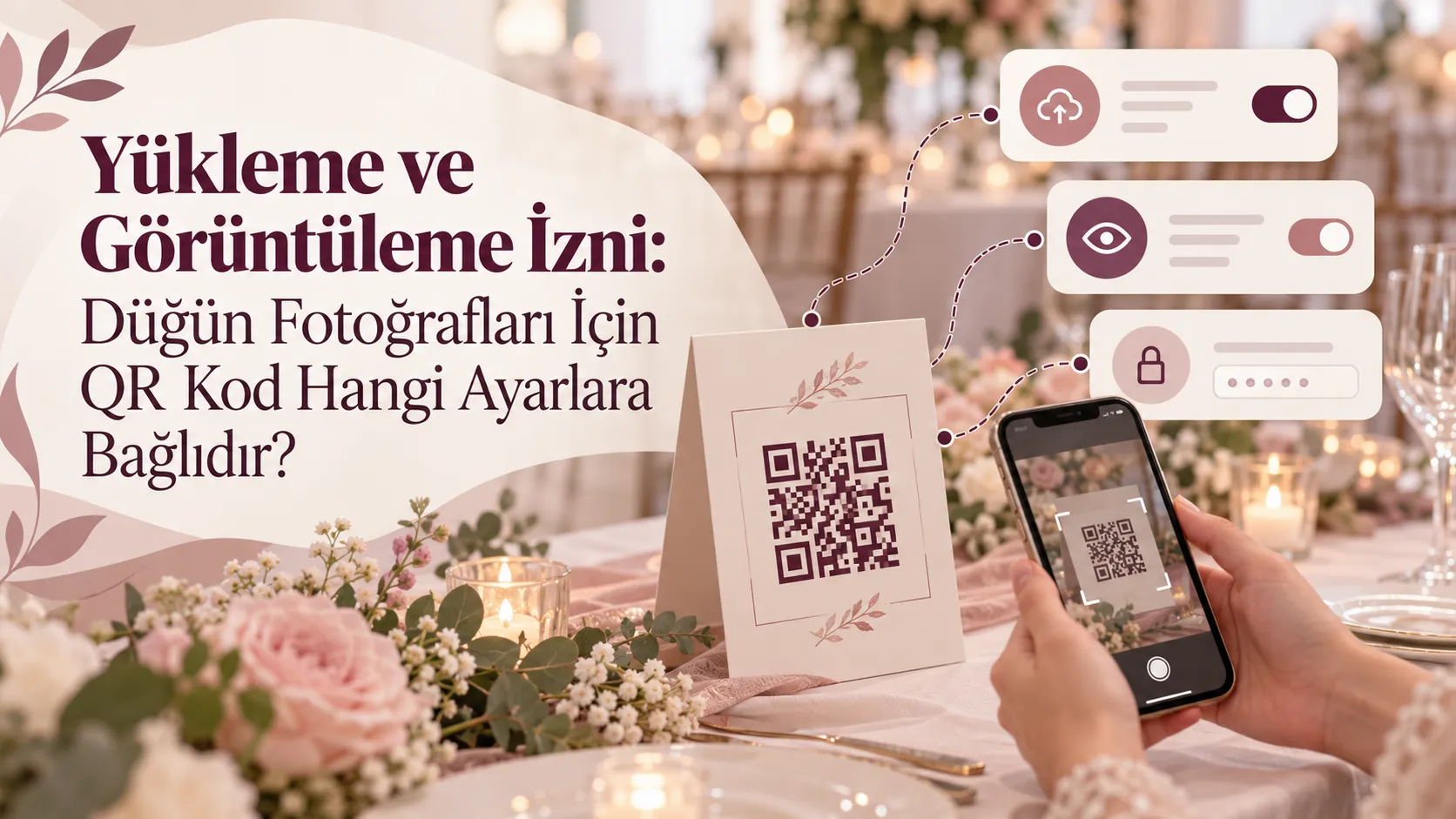 Yükleme ve Görüntüleme İzni: Düğün Fotoğrafları İçin QR Kod Hangi Ayarlara Bağlıdır?