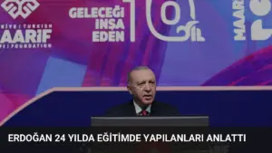 Erdoğan 24 Yılda Eğitimde Yapılanları Anlattı