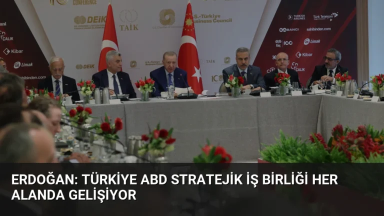 Erdoğan: Türkiye ABD Stratejik İş Birliği Her Alanda Gelişiyor