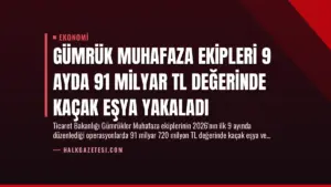 Gümrük Muhafaza Ekipleri 9 Ayda 91 Milyar TL Değerinde Kaçak Eşya Yakaladı