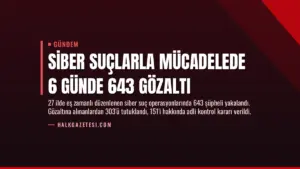 Siber Suçlarla Mücadelede 6 Günde 643 Gözaltı